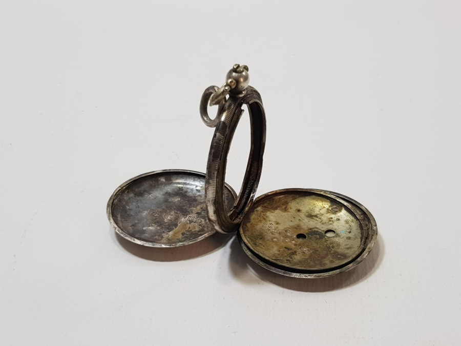 OSMANLI SERKİSOF BİLLODES GÜMÜŞ CEP SAATİ KASASI