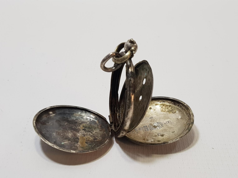 OSMANLI SERKİSOF BİLLODES GÜMÜŞ CEP SAATİ KASASI