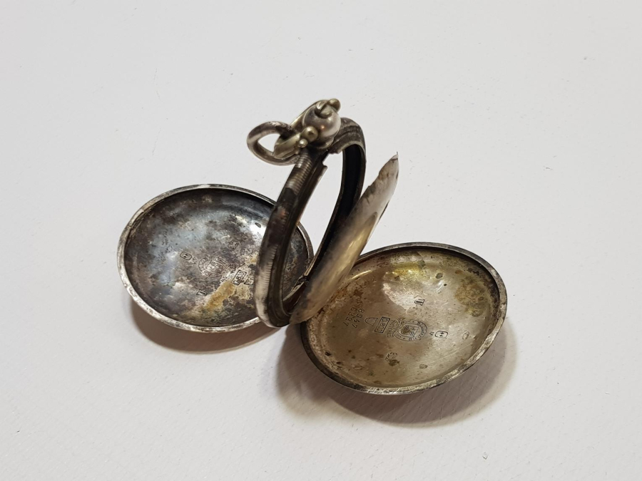 OSMANLI SERKİSOF BİLLODES GÜMÜŞ CEP SAATİ KASASI