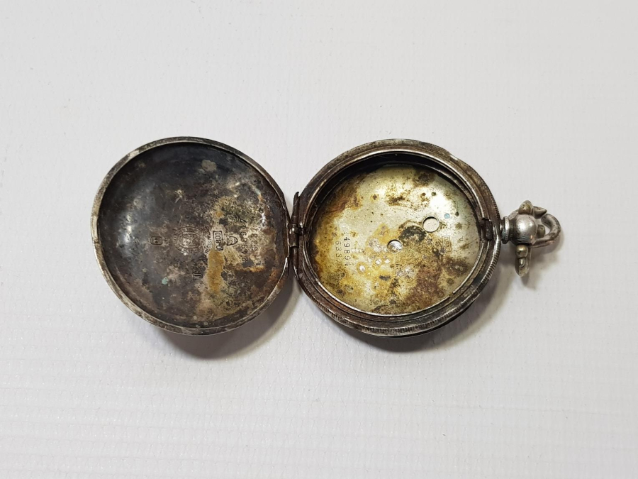 OSMANLI SERKİSOF BİLLODES GÜMÜŞ CEP SAATİ KASASI