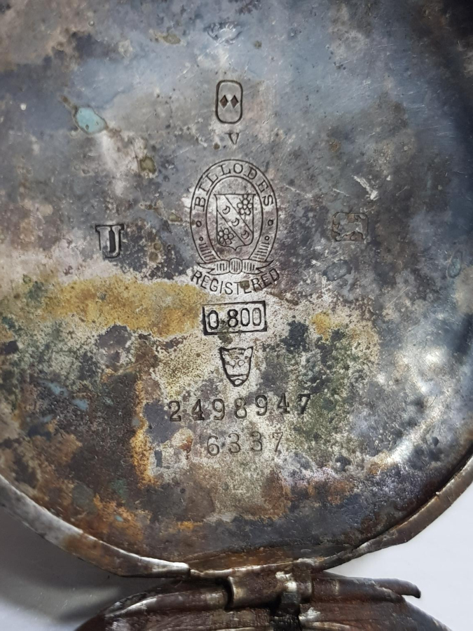 OSMANLI SERKİSOF BİLLODES GÜMÜŞ CEP SAATİ KASASI