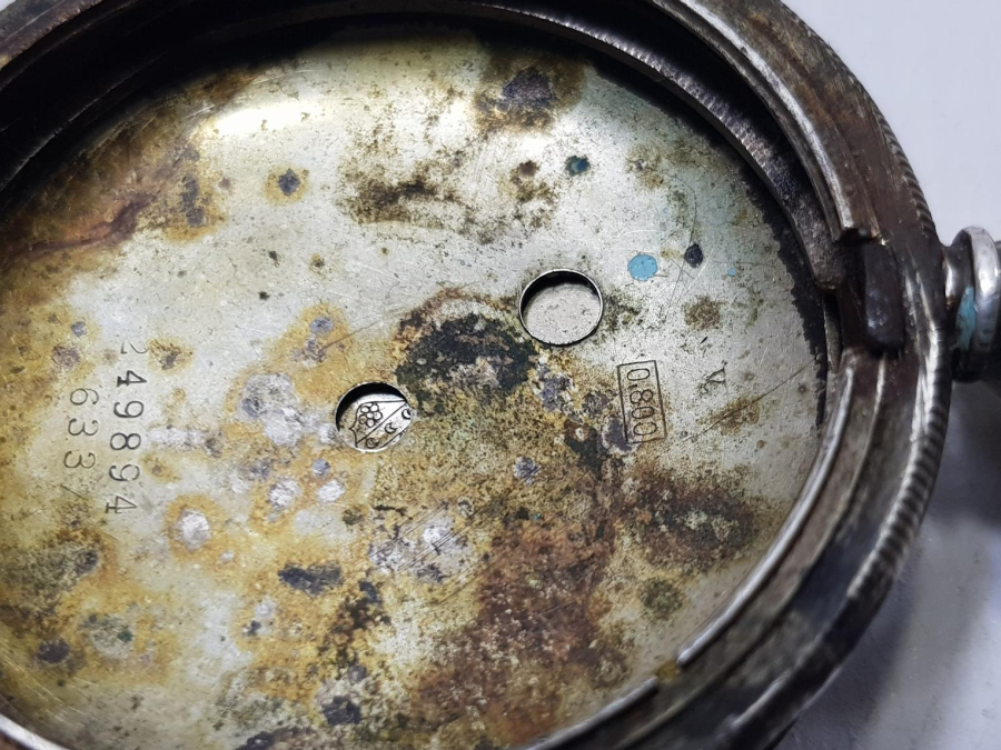 OSMANLI SERKİSOF BİLLODES GÜMÜŞ CEP SAATİ KASASI