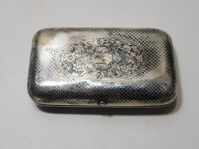 OSMANLI DEVLET ARMALI ERMENİ USTA İŞİ VAN DAMGALI GÜMÜŞ TÜTÜN TABAKASI