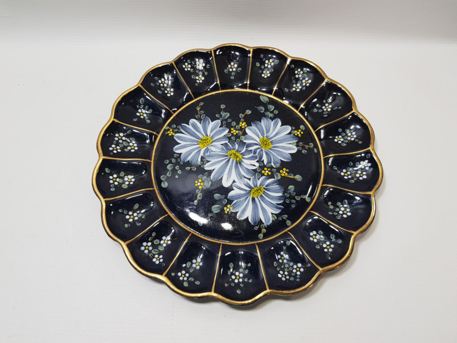 OSMANLI DÖNEMİ SERAMİK ÜZERİ EL BOYAMA VE MİNELİ MEYVE TEPSİSİ