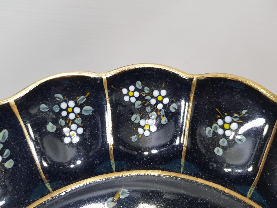 OSMANLI DÖNEMİ SERAMİK ÜZERİ EL BOYAMA VE MİNELİ MEYVE TEPSİSİ