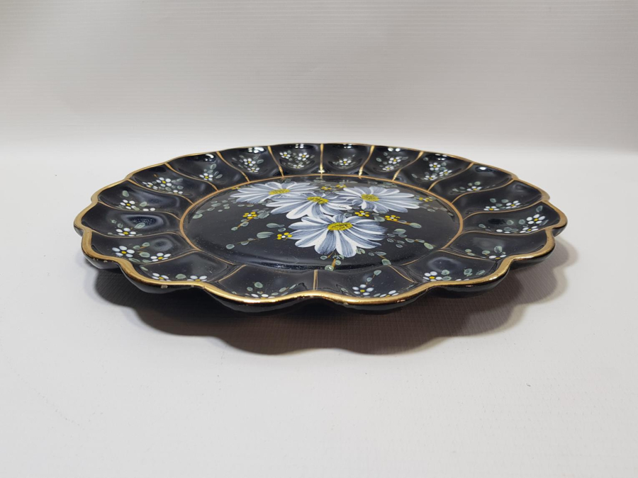 OSMANLI DÖNEMİ SERAMİK ÜZERİ EL BOYAMA VE MİNELİ MEYVE TEPSİSİ