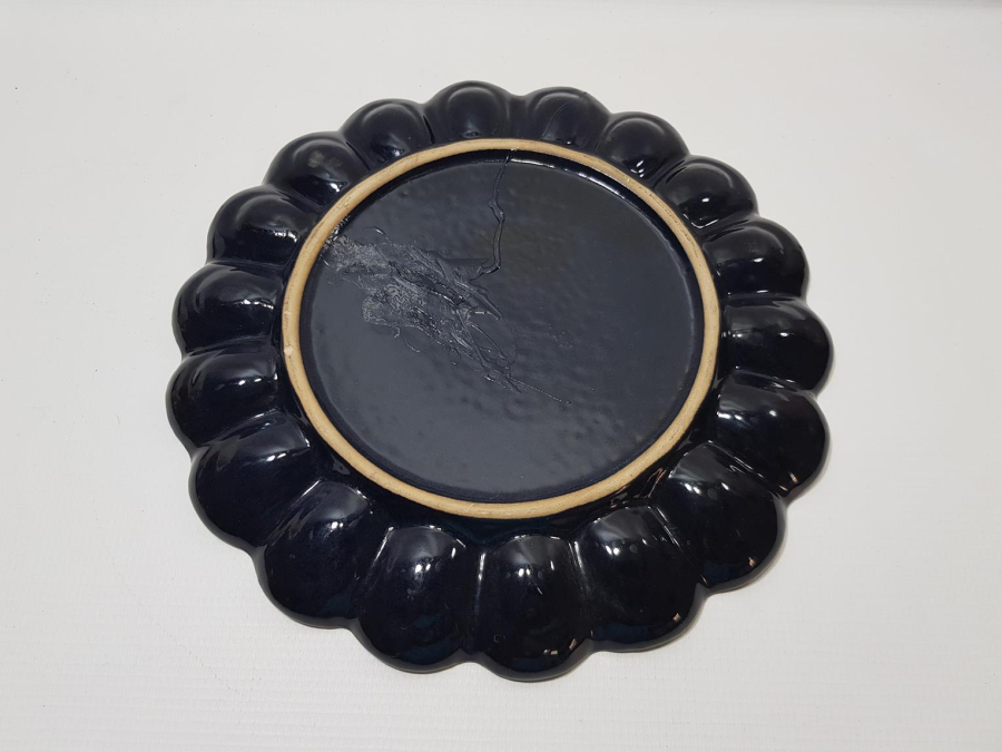 OSMANLI DÖNEMİ SERAMİK ÜZERİ EL BOYAMA VE MİNELİ MEYVE TEPSİSİ