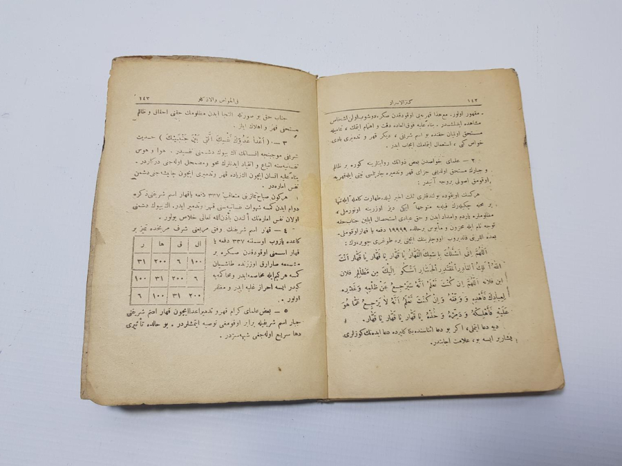 OSMANLICA BÜYÜ KİTABI: KENZ'ÜL-ESRAR Fİ'L-HAVAS VE'L-EZKAR