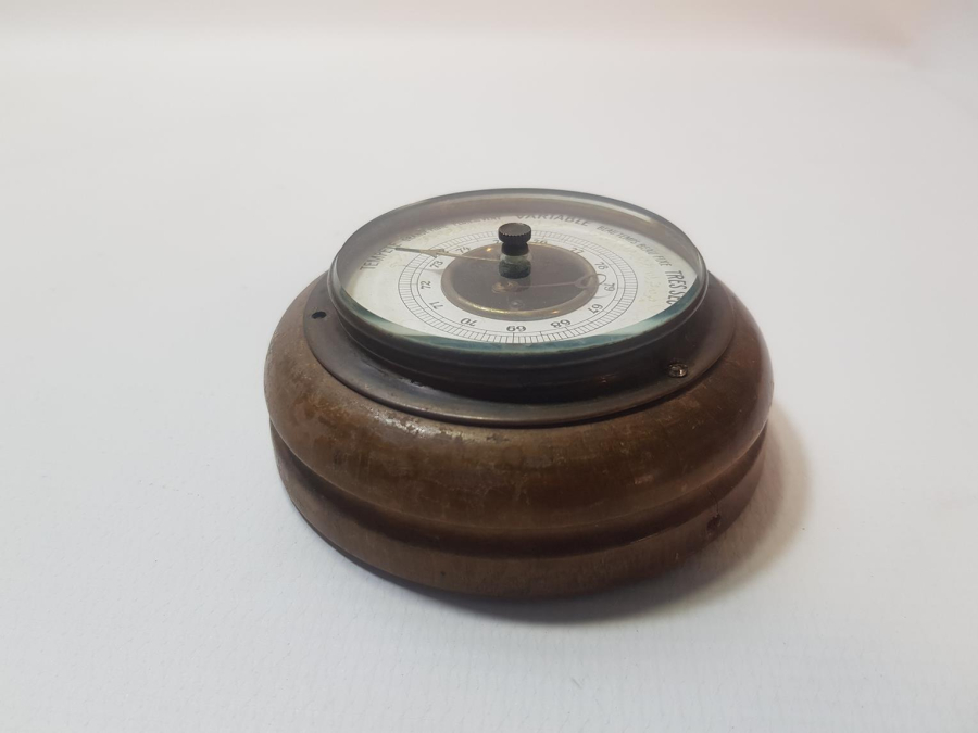 ÜZERİ OSMANLICA YAZILI OSMANLI DÖNEMİ NADİR FORM BAROMETRE