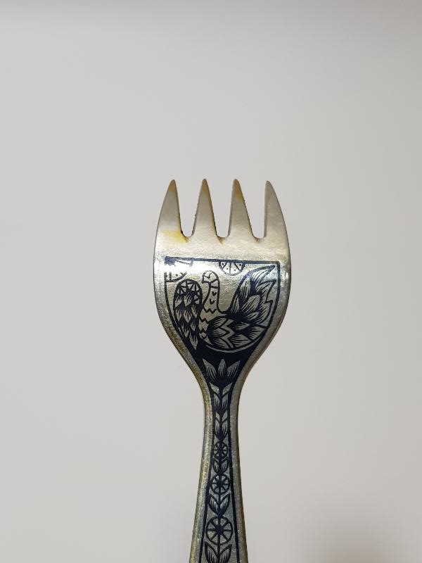 OSMANLI DÖNEMİ SAVATLI GÜMÜŞ ÇATAL - KAŞIK - BIÇAK SETİ