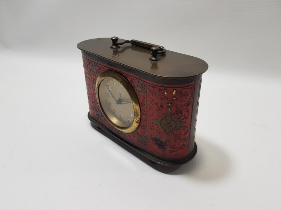 OSMANLI DÖNEMİ ŞİRKET-İ HAYRİYE YAZILI MASA SAATİ