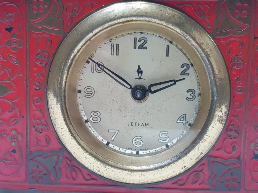 OSMANLI DÖNEMİ ŞİRKET-İ HAYRİYE YAZILI MASA SAATİ