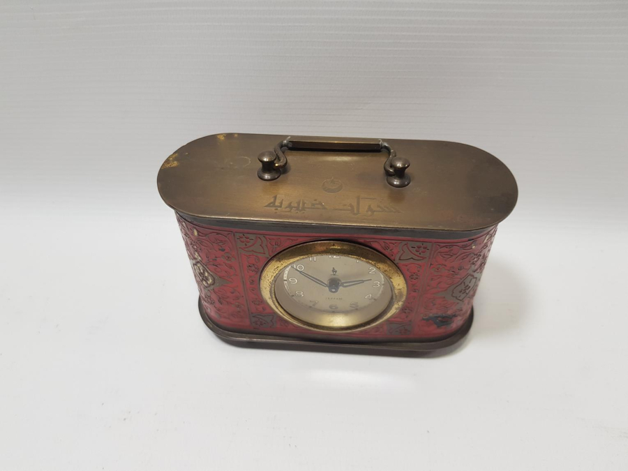 OSMANLI DÖNEMİ ŞİRKET-İ HAYRİYE YAZILI MASA SAATİ