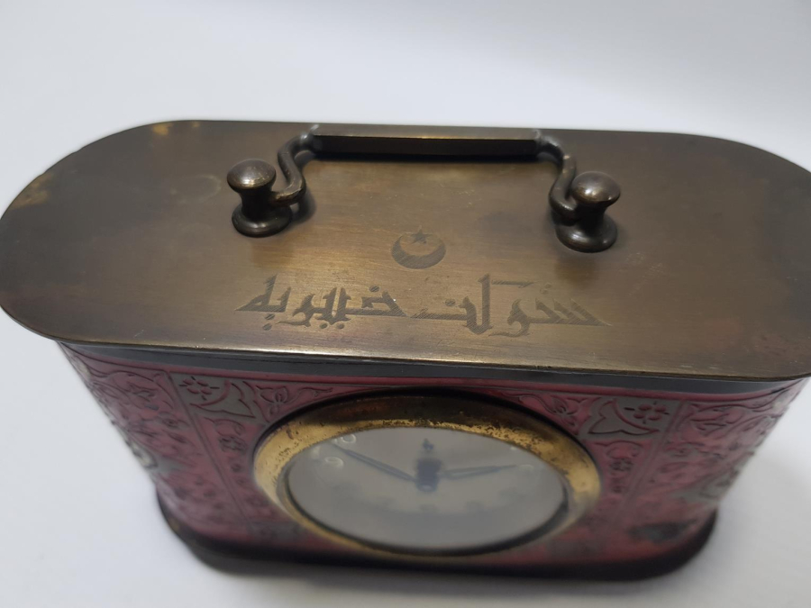 OSMANLI DÖNEMİ ŞİRKET-İ HAYRİYE YAZILI MASA SAATİ