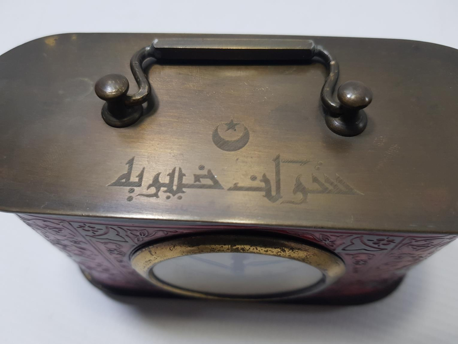 OSMANLI DÖNEMİ ŞİRKET-İ HAYRİYE YAZILI MASA SAATİ