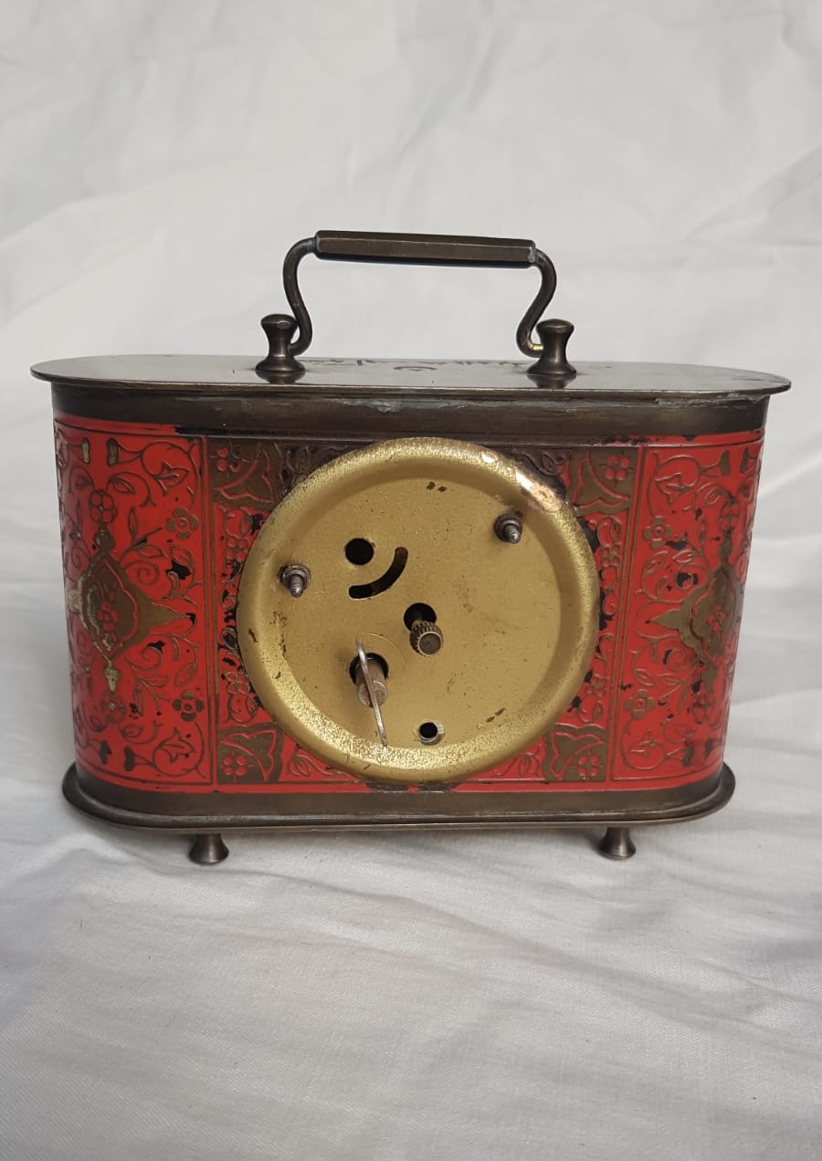 OSMANLI DÖNEMİ ŞİRKET-İ HAYRİYE YAZILI MASA SAATİ