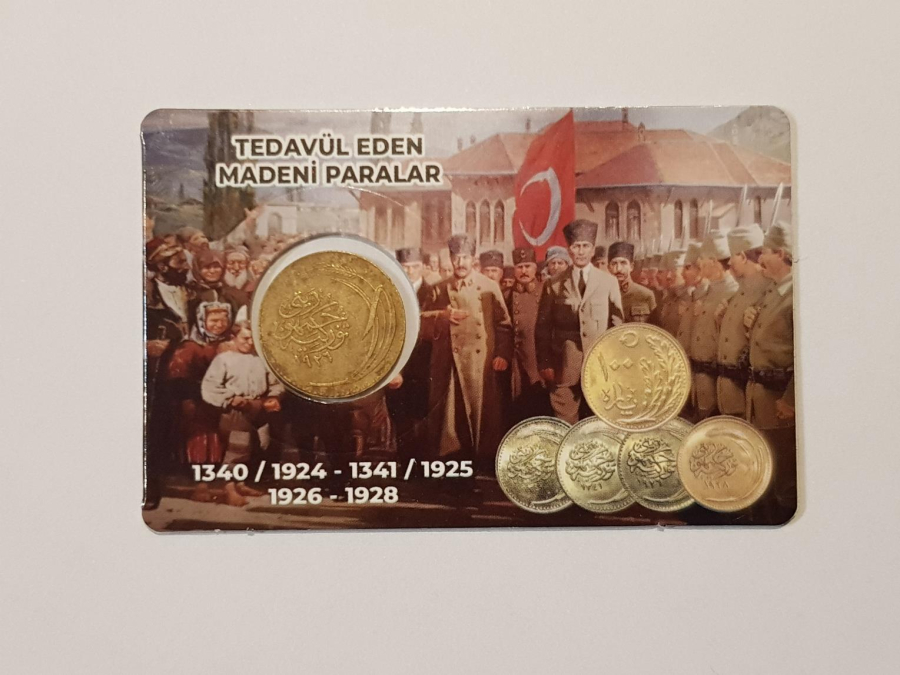 TÜRKİYE CUMHURİYETİNİN OSMANLICA YAZILI İLK PARASI - 100 PARA - NADİR