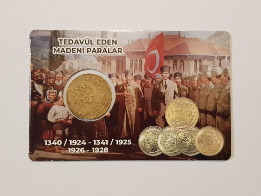 TÜRKİYE CUMHURİYETİNİN OSMANLICA YAZILI İLK PARASI - 100 PARA - NADİR