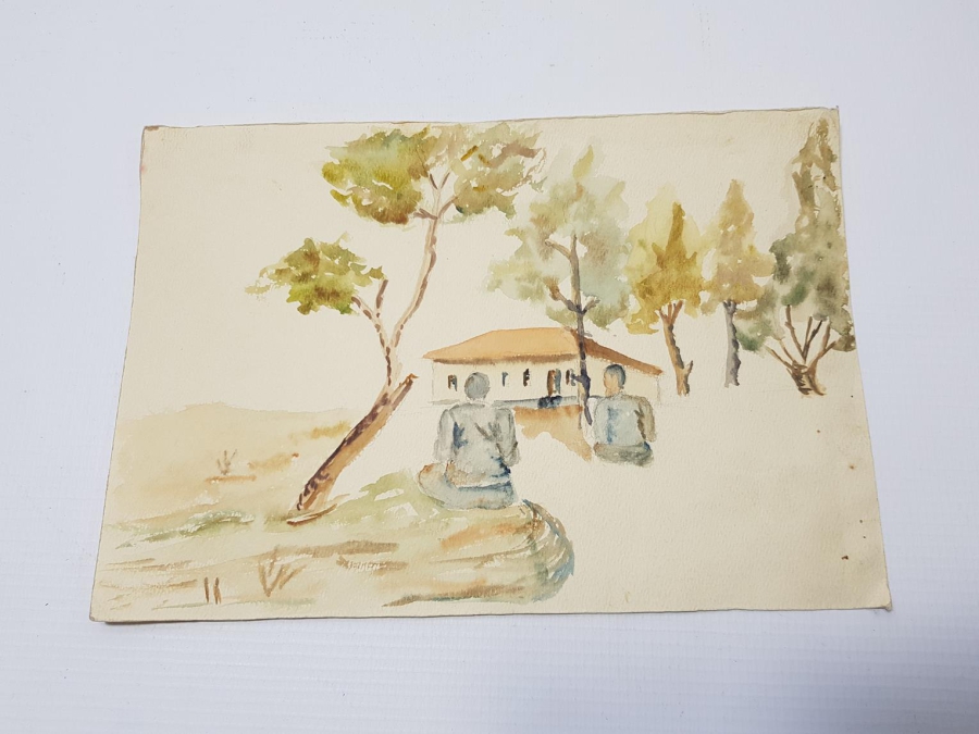 ANTİKA İMZALI SULUBOYA RESİMLER