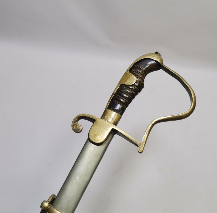 1. DÜNYA SAVAŞI DÖNEMİ BOYNUZ SAPLI VE AY YILDIZLI OSMANLI HAFİF SÜVARİ KILICI