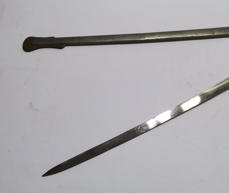 1. DÜNYA SAVAŞI DÖNEMİ BOYNUZ SAPLI VE AY YILDIZLI OSMANLI HAFİF SÜVARİ KILICI