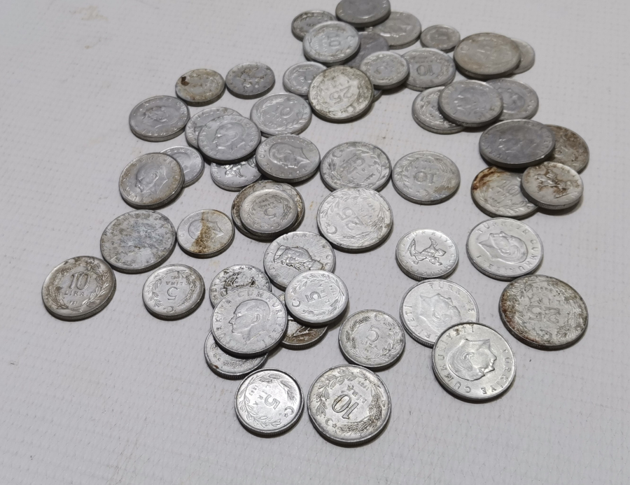 1970-1980LERDEN ANTİKA METAL PARA LOTU