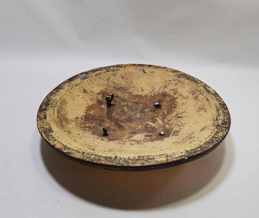 OSMANLI DÖNEMİ ÇOK NADİR FİL DERİSİ YENİÇERİ AĞA KALKANI