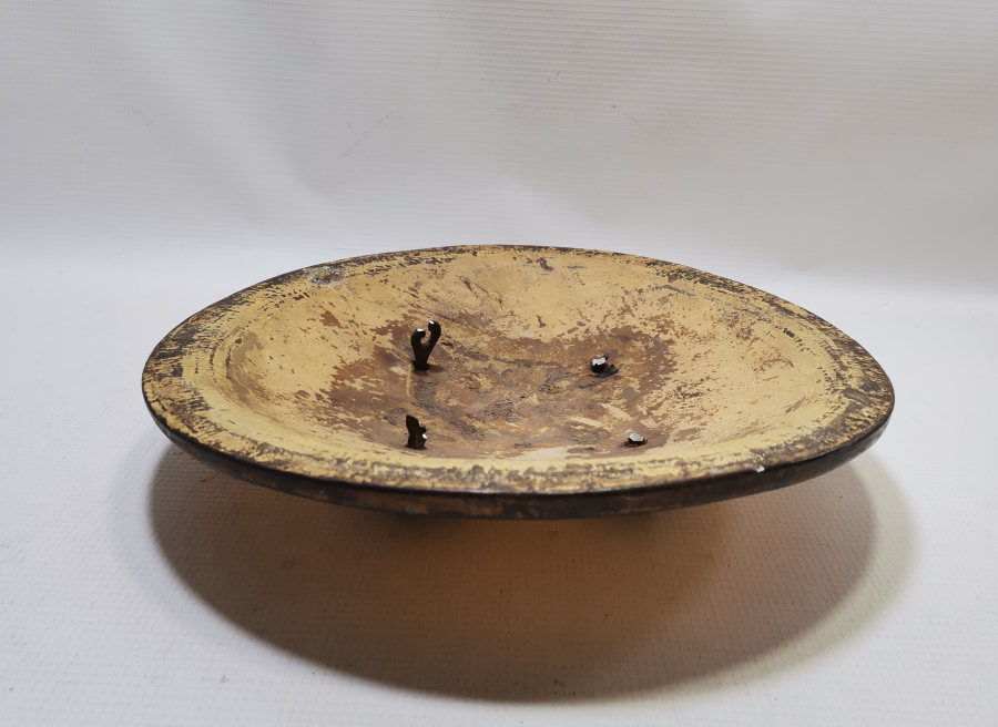 OSMANLI DÖNEMİ ÇOK NADİR FİL DERİSİ YENİÇERİ AĞA KALKANI