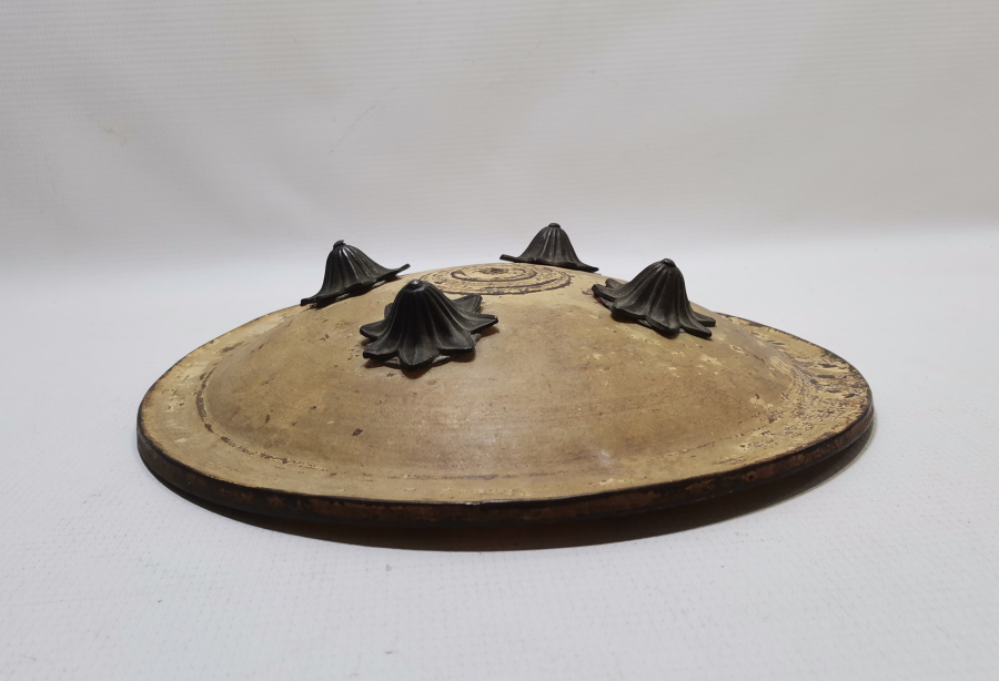 OSMANLI DÖNEMİ ÇOK NADİR FİL DERİSİ YENİÇERİ AĞA KALKANI