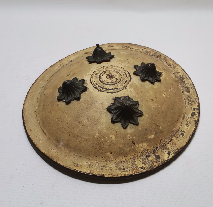 OSMANLI DÖNEMİ ÇOK NADİR FİL DERİSİ YENİÇERİ AĞA KALKANI