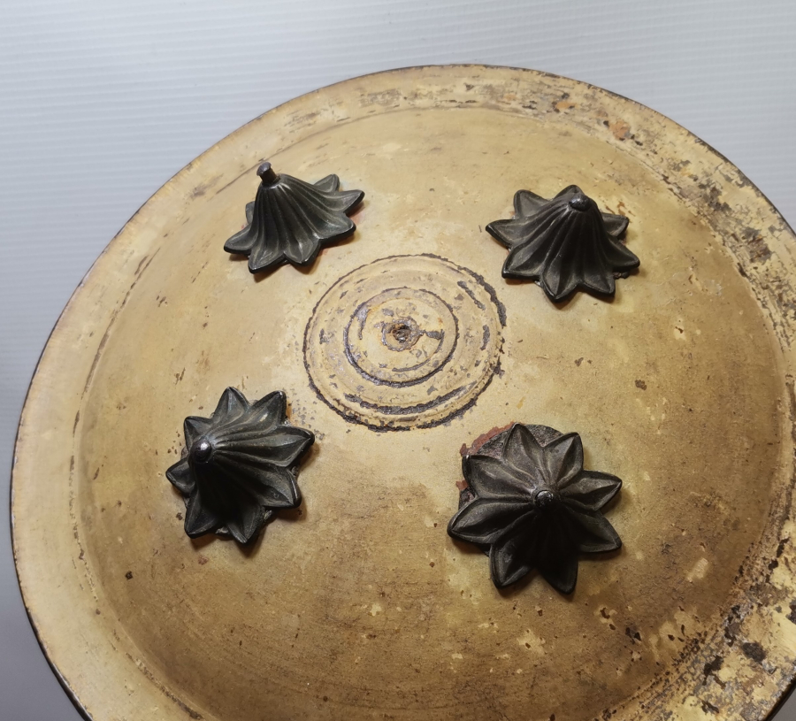 OSMANLI DÖNEMİ ÇOK NADİR FİL DERİSİ YENİÇERİ AĞA KALKANI