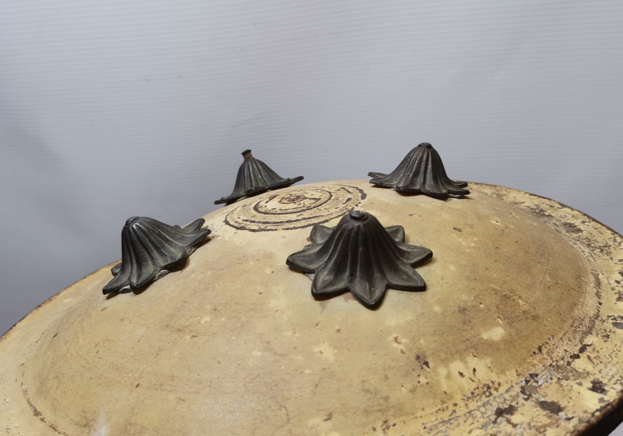 OSMANLI DÖNEMİ ÇOK NADİR FİL DERİSİ YENİÇERİ AĞA KALKANI