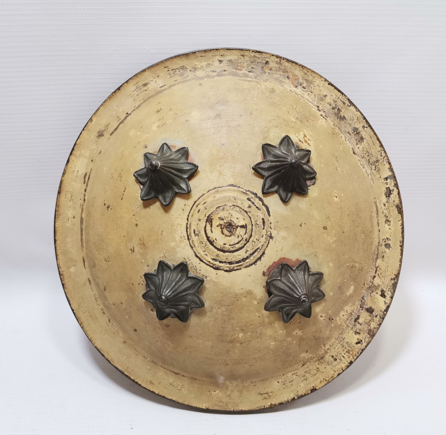 OSMANLI DÖNEMİ ÇOK NADİR FİL DERİSİ YENİÇERİ AĞA KALKANI