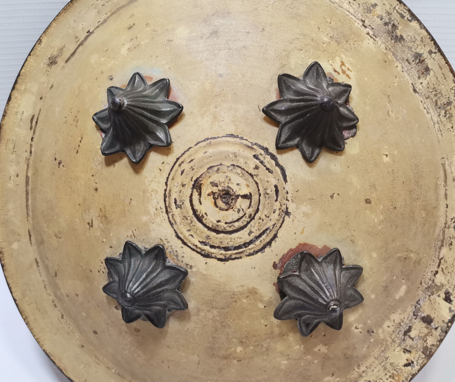 OSMANLI DÖNEMİ ÇOK NADİR FİL DERİSİ YENİÇERİ AĞA KALKANI