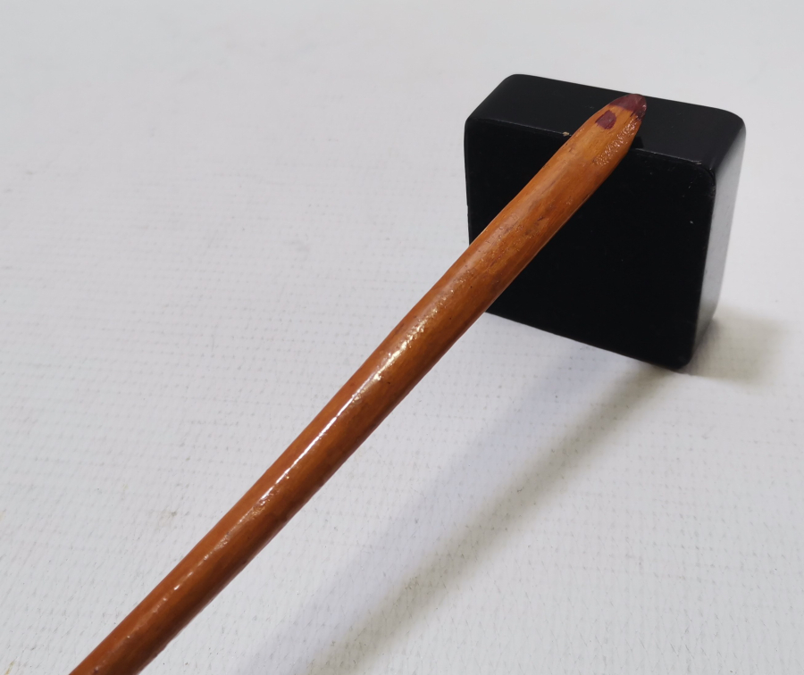 ÜZERİ TARİHLİ EL BOYAMA OSMANLI DÖNEMİ TAHTA KAŞIK