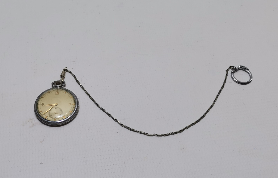 ANTİKA KURMALI LONGİNES CEP SAATİ