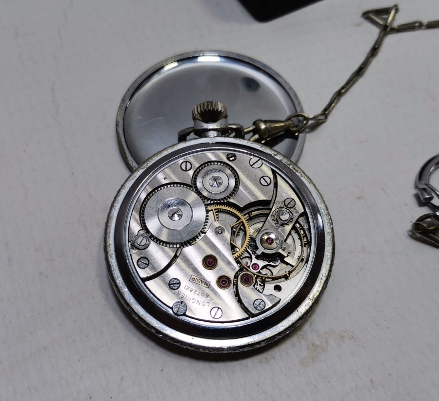 ANTİKA KURMALI LONGİNES CEP SAATİ