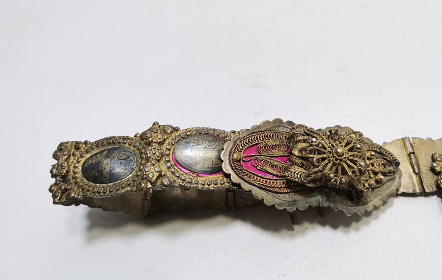 HER BAKLASI VAN DAMGALI OSMANLI DÖNEMİ SAVATLI GÜMÜŞ GELİN KEMERİ