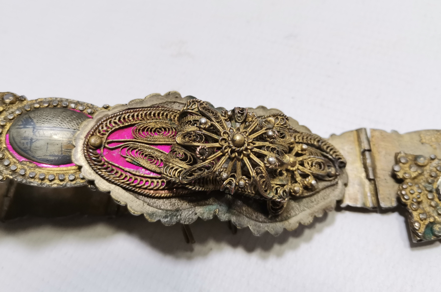 HER BAKLASI VAN DAMGALI OSMANLI DÖNEMİ SAVATLI GÜMÜŞ GELİN KEMERİ