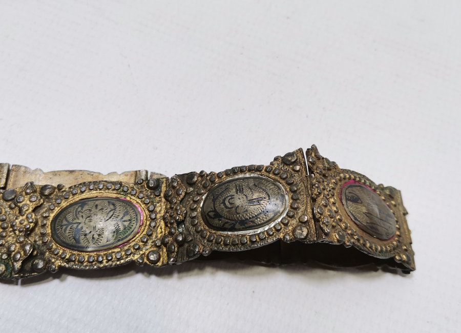 HER BAKLASI VAN DAMGALI OSMANLI DÖNEMİ SAVATLI GÜMÜŞ GELİN KEMERİ