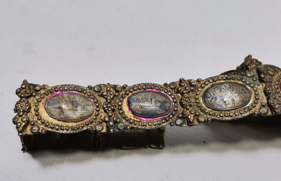 HER BAKLASI VAN DAMGALI OSMANLI DÖNEMİ SAVATLI GÜMÜŞ GELİN KEMERİ