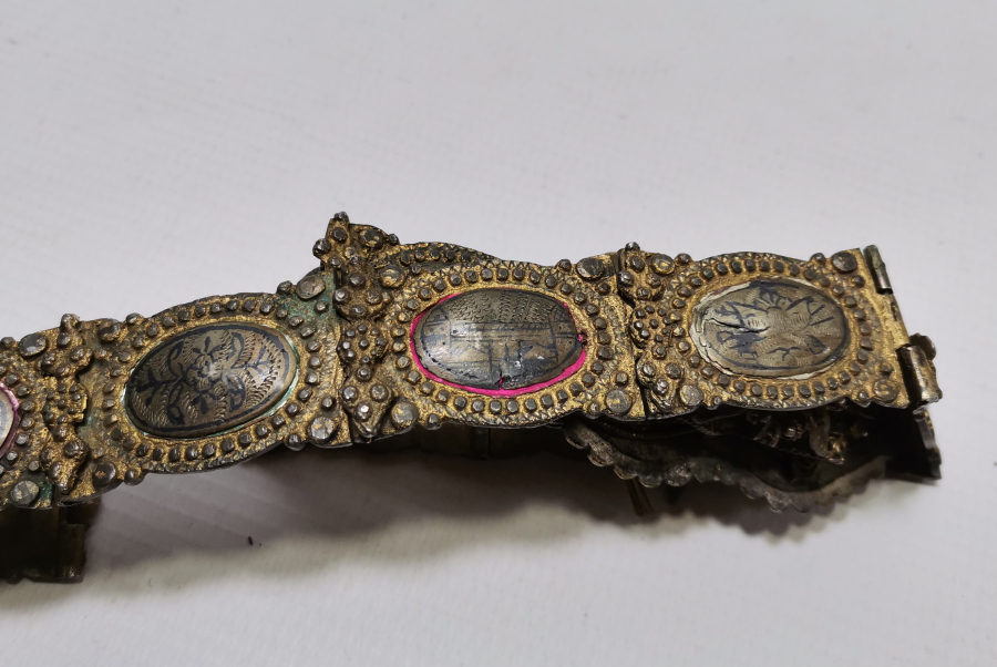 HER BAKLASI VAN DAMGALI OSMANLI DÖNEMİ SAVATLI GÜMÜŞ GELİN KEMERİ