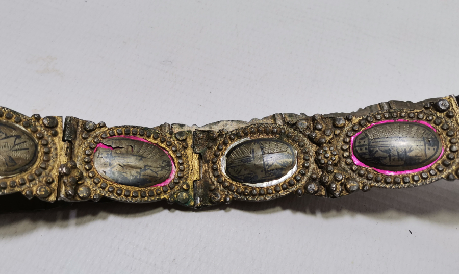 HER BAKLASI VAN DAMGALI OSMANLI DÖNEMİ SAVATLI GÜMÜŞ GELİN KEMERİ