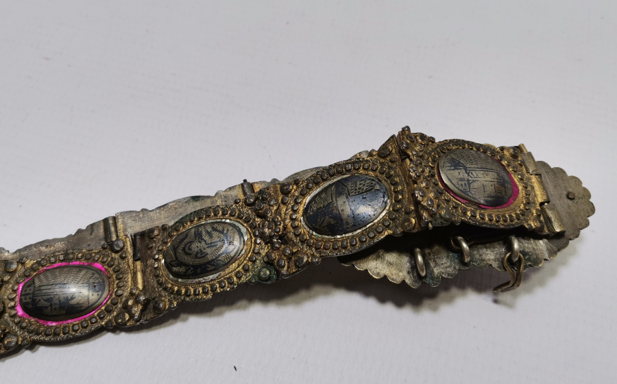 HER BAKLASI VAN DAMGALI OSMANLI DÖNEMİ SAVATLI GÜMÜŞ GELİN KEMERİ