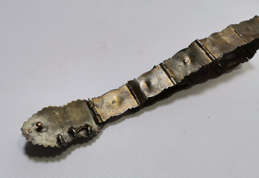 HER BAKLASI VAN DAMGALI OSMANLI DÖNEMİ SAVATLI GÜMÜŞ GELİN KEMERİ