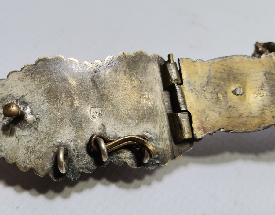 HER BAKLASI VAN DAMGALI OSMANLI DÖNEMİ SAVATLI GÜMÜŞ GELİN KEMERİ