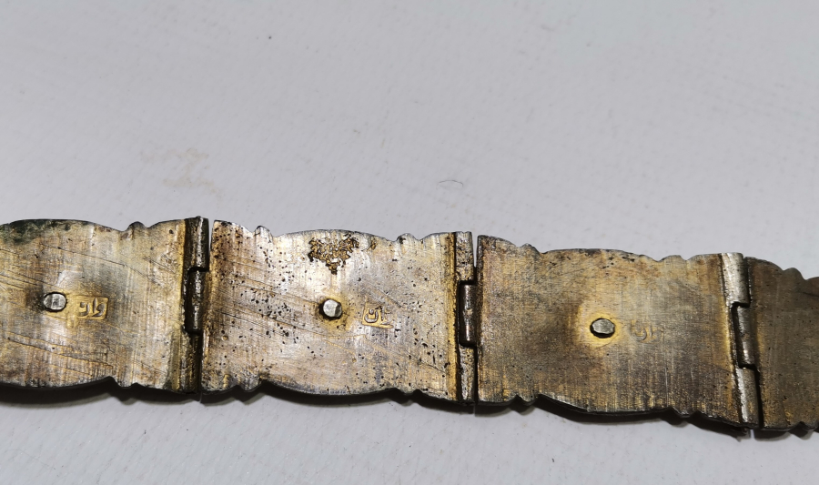 HER BAKLASI VAN DAMGALI OSMANLI DÖNEMİ SAVATLI GÜMÜŞ GELİN KEMERİ