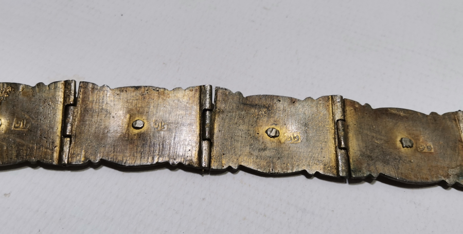 HER BAKLASI VAN DAMGALI OSMANLI DÖNEMİ SAVATLI GÜMÜŞ GELİN KEMERİ