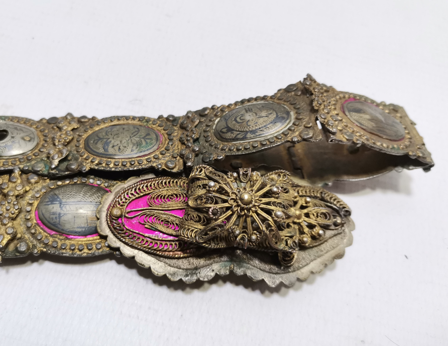 HER BAKLASI VAN DAMGALI OSMANLI DÖNEMİ SAVATLI GÜMÜŞ GELİN KEMERİ