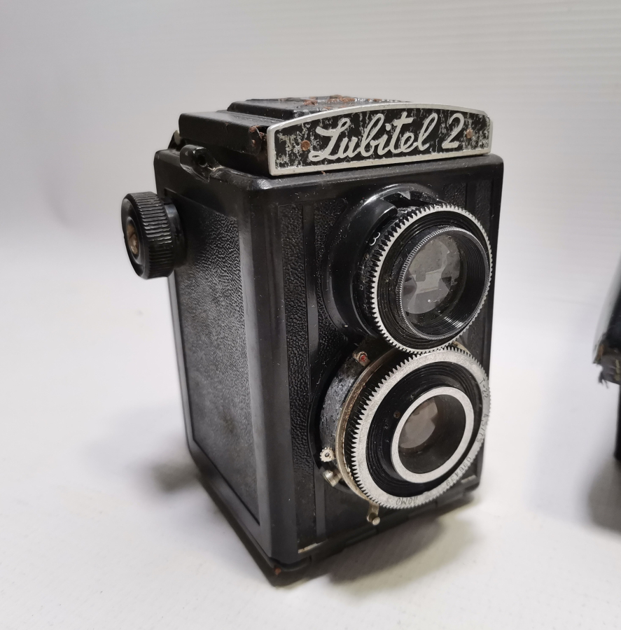 ORİJİNAL DERİ KUTUSUNDA ANTİKA LUBİTEL 2 MARKA FOTOĞRAF MAKİNESİ